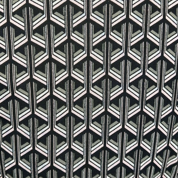 Diane von Furstenberg Womens Karis Silk Faux Wrap Dress Gray Geo Print size 2 - Picture 10 of 14